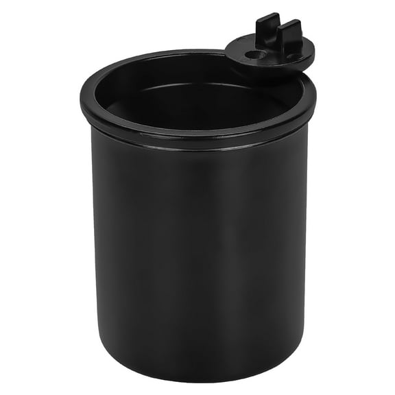 DODAMOUR Metal Cigarette Ashtray, Stainless Steel Windproof Cigar Ashtray with Lid, Home Smokeless Ash Tray Indoor and Patio Outdoors (Black)