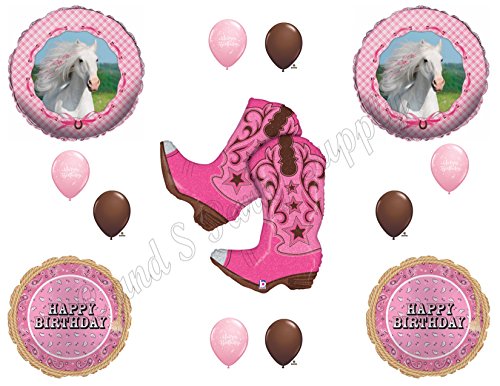 Pink Cowgirl Boots Horse Western Rodeo Necklace Pink Pony Love