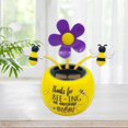 thumbnail image 3 of Shaking Head Dancing Apple Blossom solar power dancing Home Car Plastic Bobblehead Doll Yellow, 3 of 8
