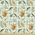 thumbnail image 2 of Ambesonne Autumn Fabric by the Yard Upholstery, Fall Season Plant Drawings, 10 Yards, Ivory Multicolor, 2 of 5