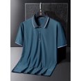 Plus Size 8xl 7xl Men‘s Polo Shirts Summer Ice Silk Shortsleeved Tee