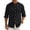 Black, variant on GrmtClth Mandarin Collar Shirts for Men, Roll Tab Long Sleeve Front Pleated Relax Fit Daily Leisure Tops Light Blue 2XL