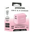 thumbnail image 3 of Liquipel Powertek 20W A/C Combo Wall Charger Twizzler - Pink, 3 of 7