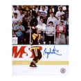 thumbnail image 1 of Bryan Trottier Pingouins de Pittsburgh Signés 1991 Stanley Cup Photo 8x10, 1 of 1