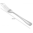 thumbnail image 2 of Dinner Forks,Set of 2Top Food Grade Stainless Steel Silverware Forks,Table Forks,Flatware Forks,8 Inches,Mirror Finish & Dishwasher Safe, 2 of 5