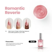 Beetles 1Pcs 15ml Pink Rose Pearl Nail Polish-Fast Drying & Long Lasting Nail Polish Romantic Reverie Nail Lacquer Shimmer Art Effect for Nail Salon-Quality Results