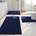 thumbnail image 2 of Alfombra de baño Smiry Luxury Chenille, 90 x 60 cm, color azul marino, 2 of 9