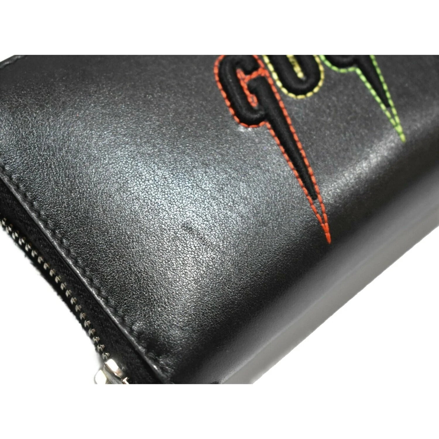 Knife Embroidered Clutch Bag