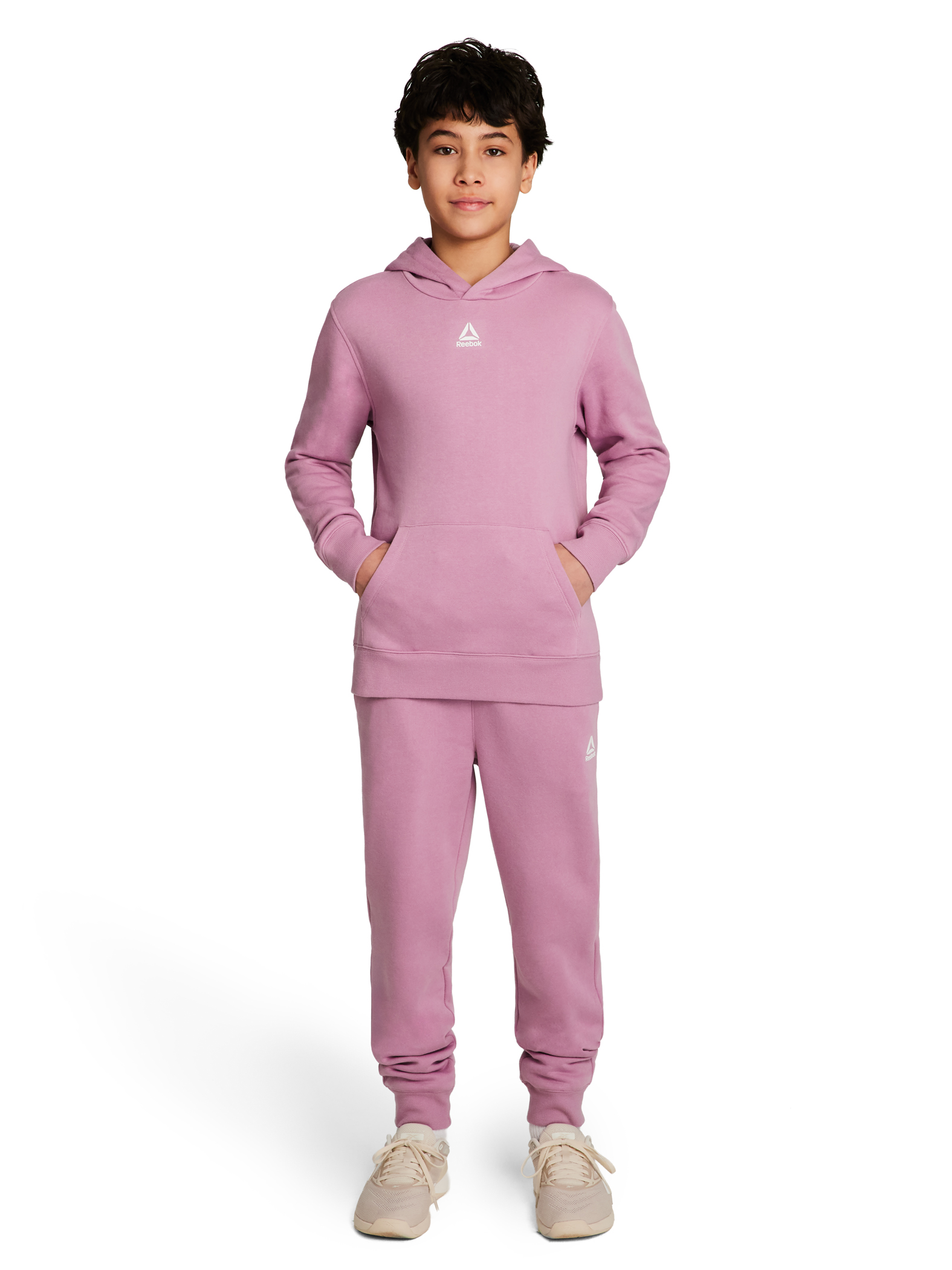 Reebok Kid's Unisex Athletic Game Day Sport Core Hoodie & Jogger, 2-Piece Set, Sizes 4-18