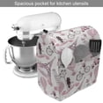 thumbnail image 2 of Paris Stand Mixer Cover, Valentines Day Theme with Eiffel Kissing Couple Hot Air Balloon Wedding Concept, Kitchen Appliance Organizer Bag Cover with Pockets, 5 Quarts, Pale Pink Rose, by Ambesonne, 2 of 4