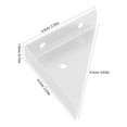thumbnail image 2 of CRAFTHROU 4Ud Soportes De Brida Triangular Inoxidable Para Refuerzo De Muebles, 2 of 7
