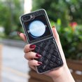 thumbnail image 6 of for Samsung Galaxy Z Flip 6 Case Glitter with Plating Bumper Frame, Bling PU Leather + Hard PC Anti-Scratch Shockproof Lightweight Slim Case for Samsung Galaxy Z Flip 6 Phone Case, Black, 6 of 10