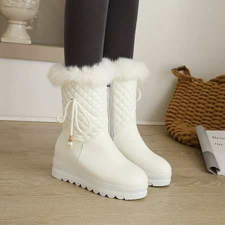 

Winter Warm Thick-soled Inner Height-increasing Cotton Boots Snow Boots