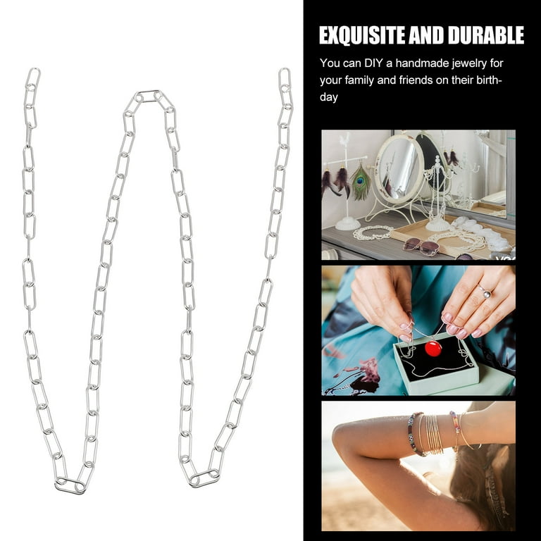 HOMEMAXS Jewelry Making Paper Clip Chain Jewelry Necklace Making