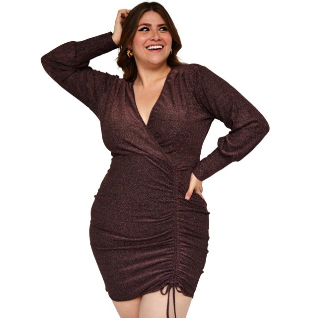Vestido con brillos Roman Fashion/Tallas Extras, 4296 (Rosa) rosa 40 Roman Fashion Vestido extra 4296