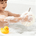 thumbnail image 4 of CasaVibe Loofah Set 4-Piece - 2x120g 3-Segment Loofah Bath Sponge Body Scrubbers + 2x50g Soft Sponge, PET Mesh for Rich Lathering & Gentle Exfoliating, 4 of 5