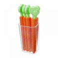 thumbnail image 1 of Bangus Sealing Clips for Food Packages Clips Lovely Carrot Shape Chip Clips with Refrigerator Magnet Holder Box Bread Bags Clips for Kitchen Use, 1 of 6