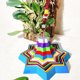 thumbnail image 4 of Inteprter Colgante de carillón de viento, adorno de torre de estrella fugaz, juguete relajante plegable 3D para pared Artesanía, 4 of 6