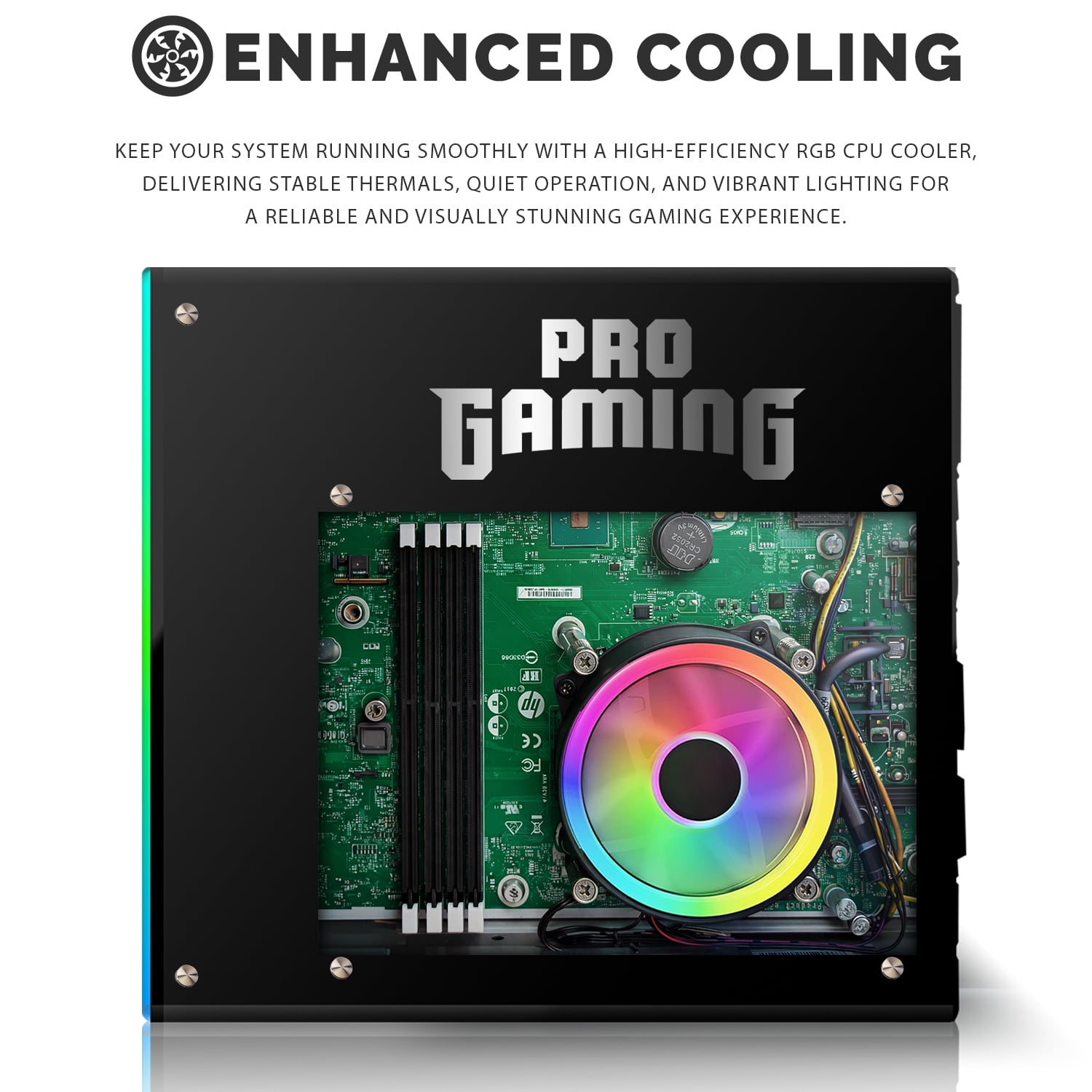 Restored HP G4 Gaming Desktop Computer PC Carbon Black Intel i5,16GB RAM,256GB SSD OS + 2x500GB HDD,GT 730 Graphics,RGB KBM with AI Copilot,WiFi,RGB Headphone,Windows 11