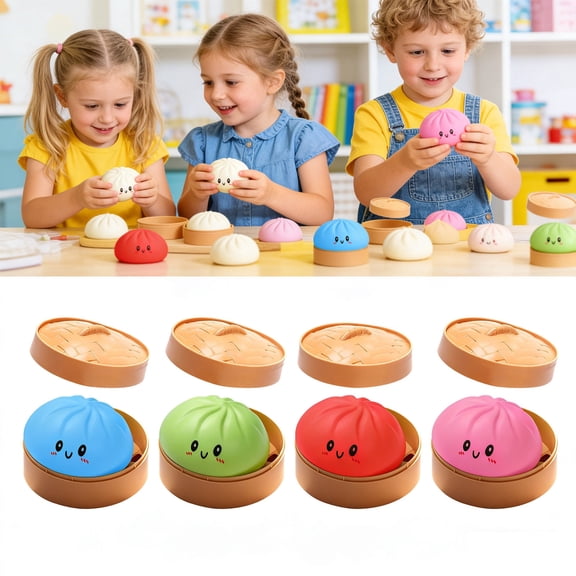 Tupukom Save on Fidget Toys, Giant Glitter Dumpling,Giant Dumpling Squishies,Mega Squishies Dumplings Toys,Anxiety Relief Fidget Toys,Soft Squeeze for Adults