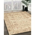 thumbnail image 3 of Ahgly Company Machine Washable Indoor Square Traditional Khaki Gold Area Rugs, 6' Square, 3 of 7