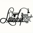 thumbnail image 6 of HELLOYOUNG 15 Inch Charming Laundry Room Sign: Rustic Farmhouse-Inspired Metal Decor Wall Sculpture Perfect for Modern Homes As An Ideal Laundry - Area Hanging Decoration, 6 of 20