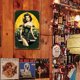 thumbnail image 4 of Placa Metal Vintage Coche Niña Pintura Hierro Rectangular Del Pared 20x30cm, 4 of 9