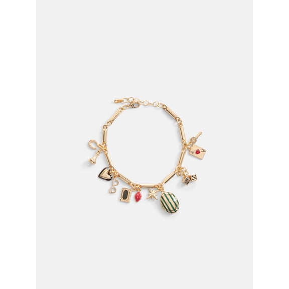 Free Assembly Women's Goldtone Locket Charm Bracelet