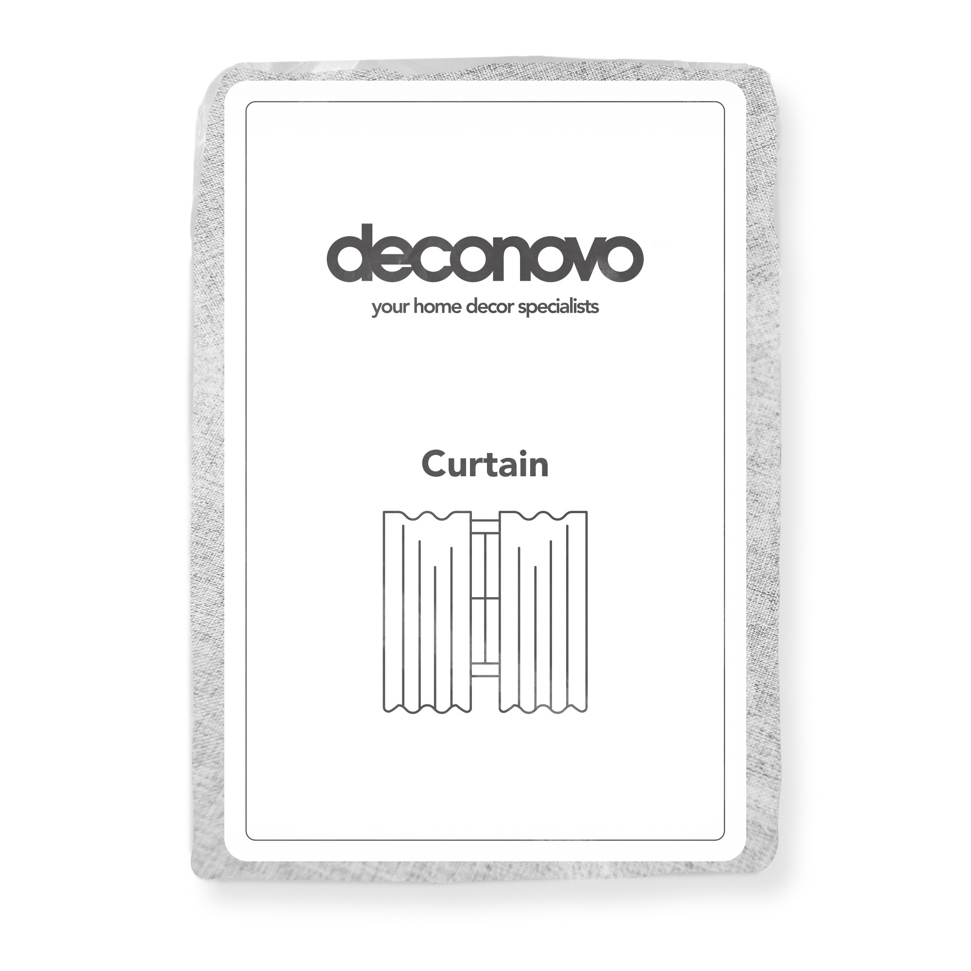 Deconovo 100% Blackout Linen Curtains, Cream, 42x84 photo 6