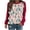 Red christmas sweatshirt, variant on pimelu Christmas Sweater Clearance Womens Cute Shirts for Christmas Trendy Color Block Christams Tree Print Sweatshirt Girls Long Raglan Sleeve Round Neck Pullover Tops