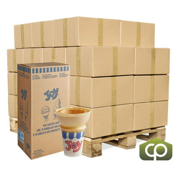 JOY #30 Flat Bottom Jacketed Cake Ice Cream Cone - 750/Case (24cases/PALLET)- TOTAL 18000 CONES