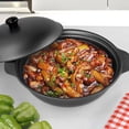 thumbnail image 1 of WRITWAA iron cooking pot Cooking Pot Black Non-stick for Cooking Enthusiasts 1Pack, 1 of 8