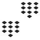 thumbnail image 3 of Sonducket Caja de almacenamiento de joyas portátil para el hogar, 10 piezas, organizador de joyas para adultos, pulseras, caja colgante, negro, Cubierta negra 7x7x2cm 2piezas, 3 of 6