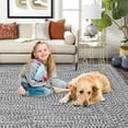thumbnail image 2 of Ataucjin 8x10 Area Rug Machine Washable Rug for Living Room Print Braided Indoor Accent Rug Soft Bedroom Rug Farmhouse Large Area Rug Non Slip Throw Rugs Non Shedding Stain Resistant Carpet, 2 of 7
