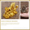 thumbnail image 3 of 8 Piezas Bienes Propicios Paz Artware Oro Favor Riqueza Decoración Resina Feng Suerte Y Hogar Símbolo Chino Loong Para Bronce Atraer Monedas Escultura De, 3 of 5