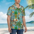 thumbnail image 4 of Men's Funky Hawaiian Shirt Short Sleeve Button Down Shirts Beach Party Holiday, 4 of 8