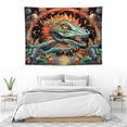thumbnail image 3 of ONETECH  Mushroom Tapestry Burning Sun Hippie Moon Phase Tapestries Aesthetic Indie Tapestry Wall Hanging for Bedroom Living Room Dorm, 3 of 7