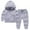 Gray, variant on Toddler Girl Sweatsuits Set Baby Girls’ Long Sleeve Hooded Sweatshirt Pullover Tops and Sweatpants 2 Piece Joggers Sets Matching Clothes Sets
