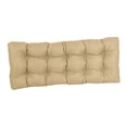 thumbnail image 2 of 46-inch by 19-inch Tufted Solid Outdoor Spun Polyester Loveseat Cushion Tan-Color, 2 of 3