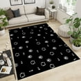 thumbnail image 2 of Cute Cartoon Cat Pattern Area Rugs, Simple Cat Claw Creative Soft Washable Carpet, Upholstery Rug with Non-Slip Backing for Bedroom Dining Room Study Living Room 5x8ft, 2 of 7