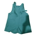 thumbnail image 7 of Women's Jumpsuits, Rompers & Overalls Tie Shoulder Shorts Scoop Neck With Pocket Jumpers for Women, 7 of 7