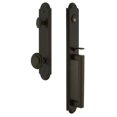 thumbnail image 5 of Grandeur 843883 Arc Solid Brass Rose Keyed Entry Single Cylinder Full Plate "D" Grip, 5 of 5