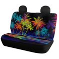 thumbnail image 5 of Psesaysky Neon Palm Tree Pattern Rear Seats Protectors for Women, 2pcs Back Seat Protectors Washable Dustproof Rear Seat Covers, 5 of 6