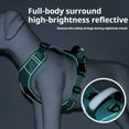 thumbnail image 6 of Levviye Reflective Dog Harness Vest-Style Adjustable & Leash with Round Rope Set, Black S, 6 of 7