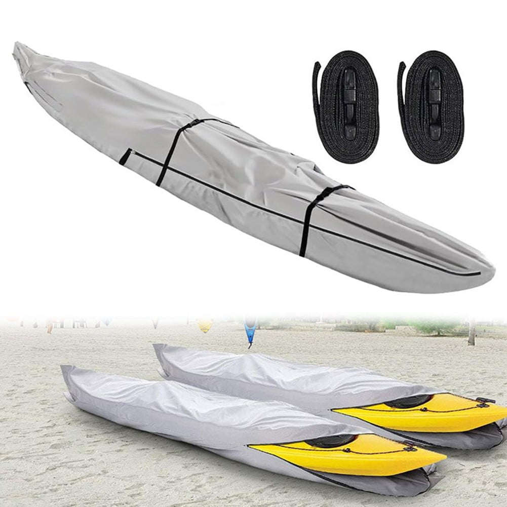 Fankenuo Canoeing Waterproof Cover 10ft 13ft 16ft 18ft 420D Oxford Cloth Dustproof Protection Cover For Kayak Fishing Boat Accessories 10FT