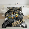 thumbnail image 2 of Game Console Comforter Set Gaming Bedding Full Geometric Bedding Comforter Sets Video Games Gamer Duvet Insert for Teen Game Room Decor Quilt, 2 of 7