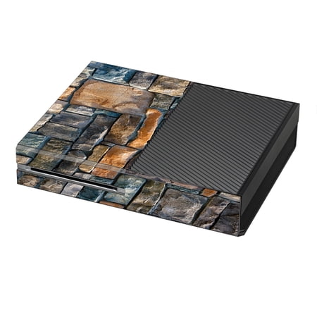 Skin Decal For Xbox One Console / Aged Used Rough Dirty Brick Wall Panel