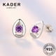 thumbnail image 4 of KADER Jewelry Moissanite Mujeres Diamante Original Plata Perla 925 Pendientes De Tuerca M021, 4 of 4