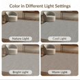 thumbnail image 4 of ODIKA 3'x5' Taupe Crosshatch Design Washable Area Rug Modern Geometric Pattern with Style Non-Slip, Flatweave, Easy Care for Hallway, Laundry Room, 4 of 4