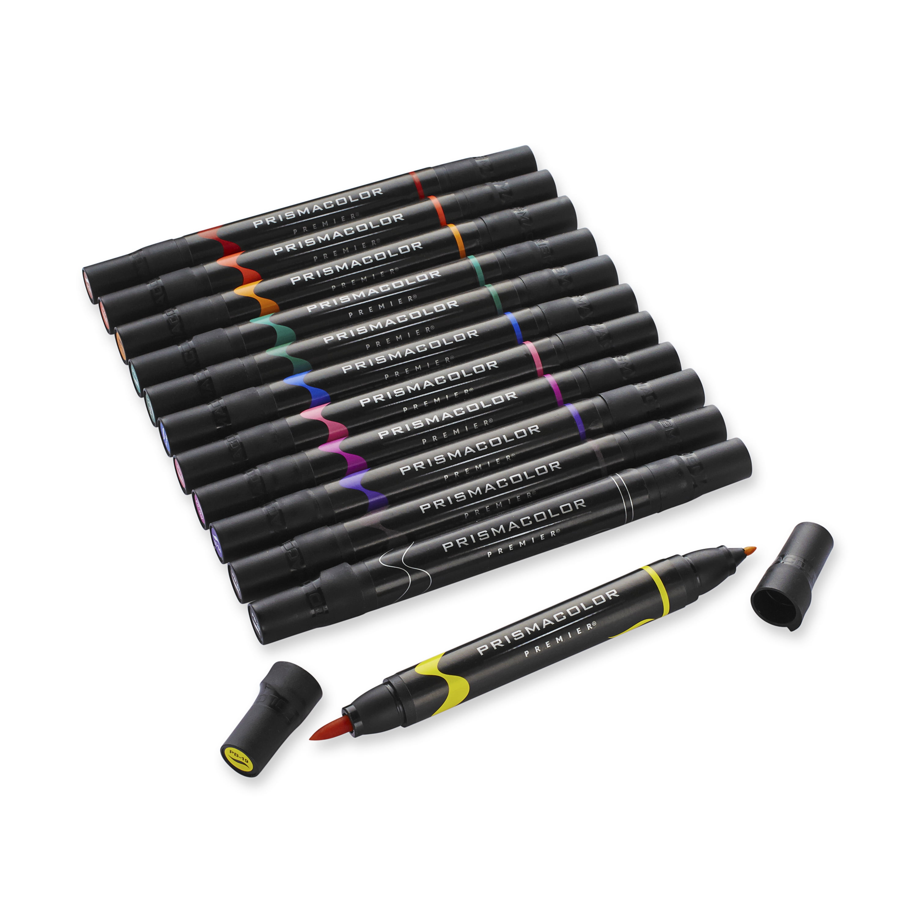  Prismacolor 1776353 Premier Double-Ended Art Markers, Fine and  Brush Tip, 24-Count with Carrying Case : Permanent Markers : Arts, Crafts &  Sewing
